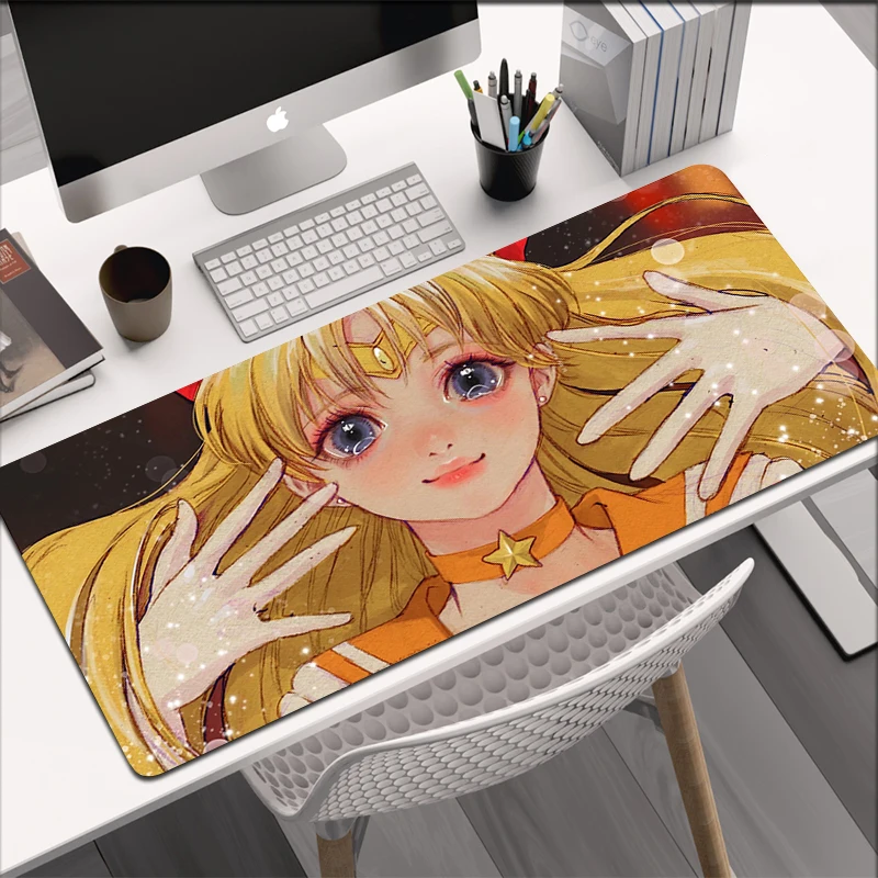 Anime Kawaii Sailor Moon Mouse Pad Keyboard Mausepad Cute Desk Mat Pc Gamer Large Gaming Accessories 7 - Sailor Moon Merch